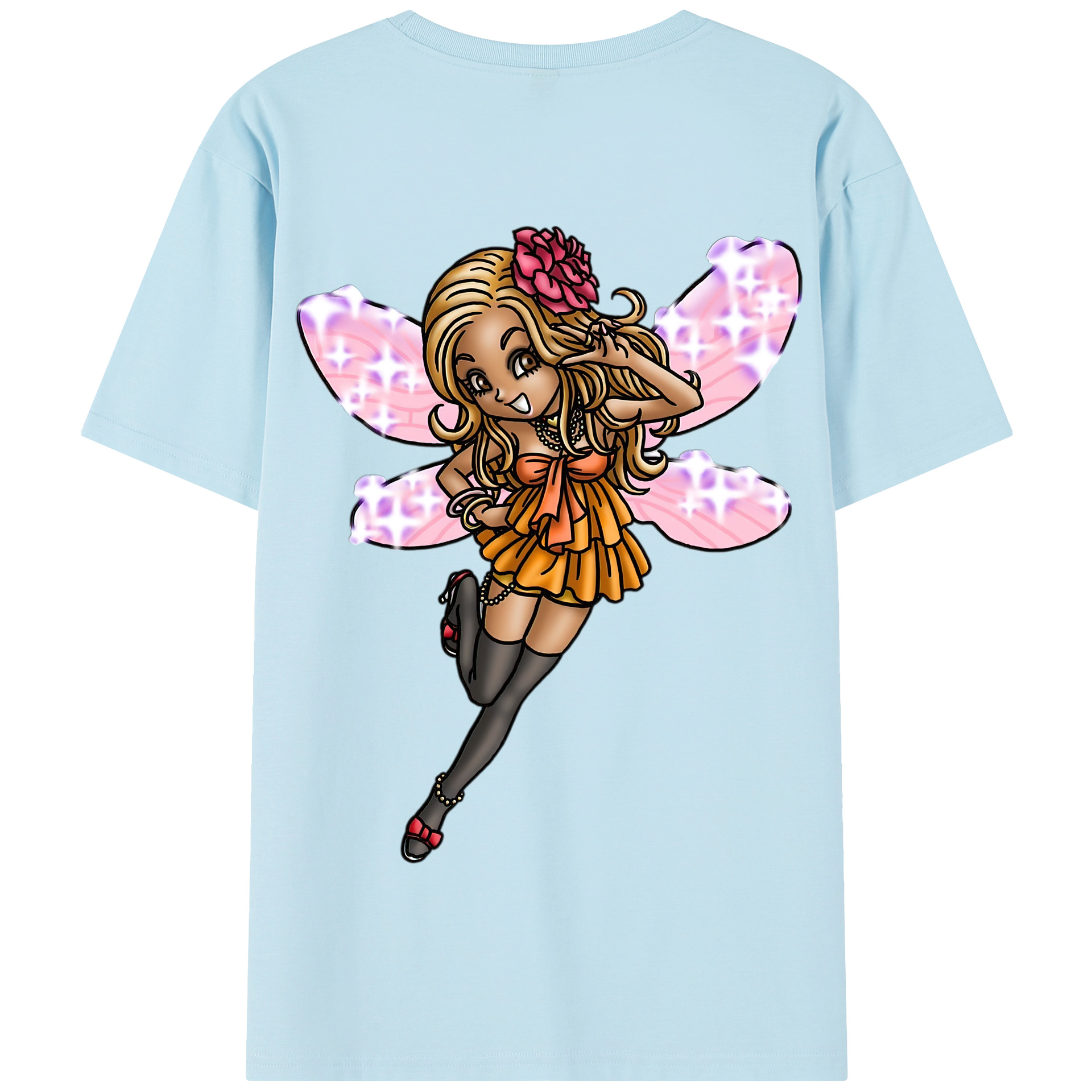 （画像用） ドラゴンクエスト Doragon Kuesuto Dragon Quest 綿100％半袖Tシャツ（背面プリント）